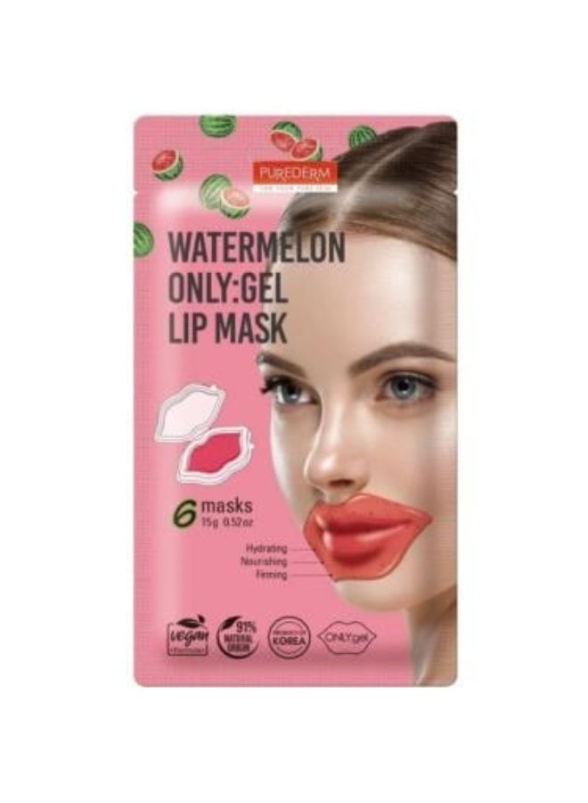 Watermelon Lip Hydrating Gel Mask 6*15g